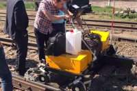 Review of the detected flaws on the display of the double rail ultrasonic trolley UDS2-73 during the practical training at the CIS 2017