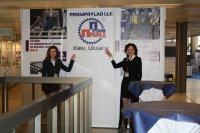 At OKOndt GROUP's booth (Promprylad LLC) at the ECNDT-13 - 11th European Conference on Nondestructive Testing, Prague