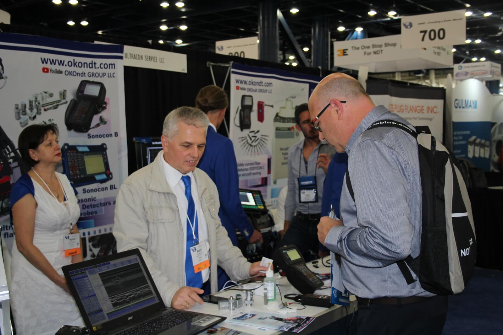 OKOndt GROUP's specialists introduce the company's equipment to the visitors of ASNT Annual Conference-2018
