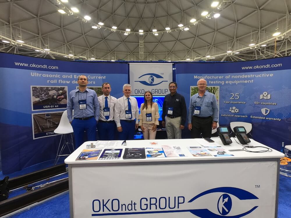 OKOndt GROUP team and the US distributor NOMO Group at the Exhibition Railway Interchange-2019